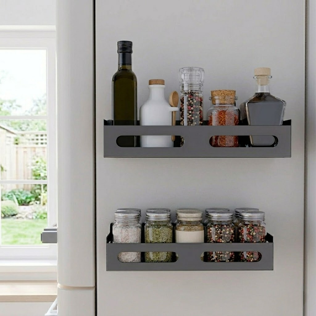Magnetic Refrigerator Spice Rack
