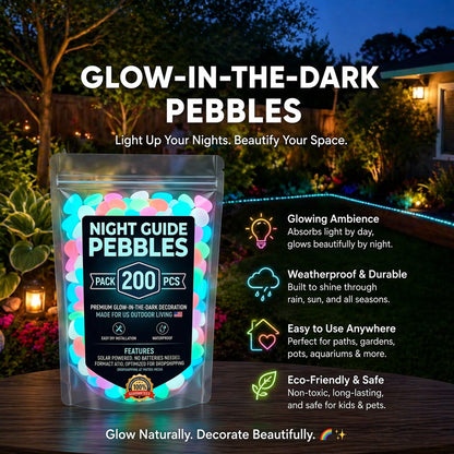 💥LAST DAY SALE 71%OFF💥🌈Colorful Glow-in-the-Dark Garden Stones