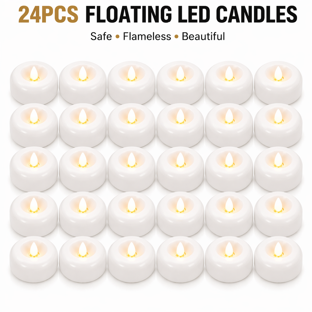 Water-Activated Waterproof Flameless Floating LED Candles