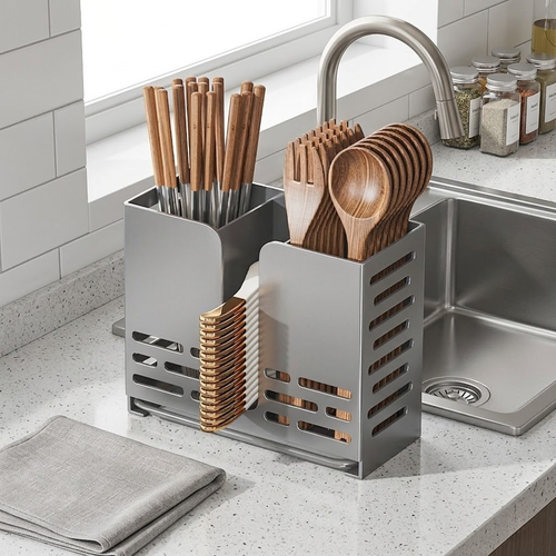 3-Compartment Kitchen Organizer