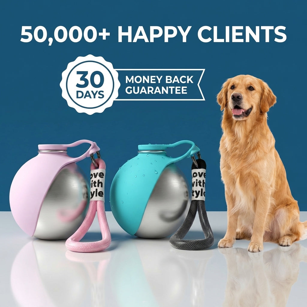 Portable Dog Water Bottle with Bowl 🐾