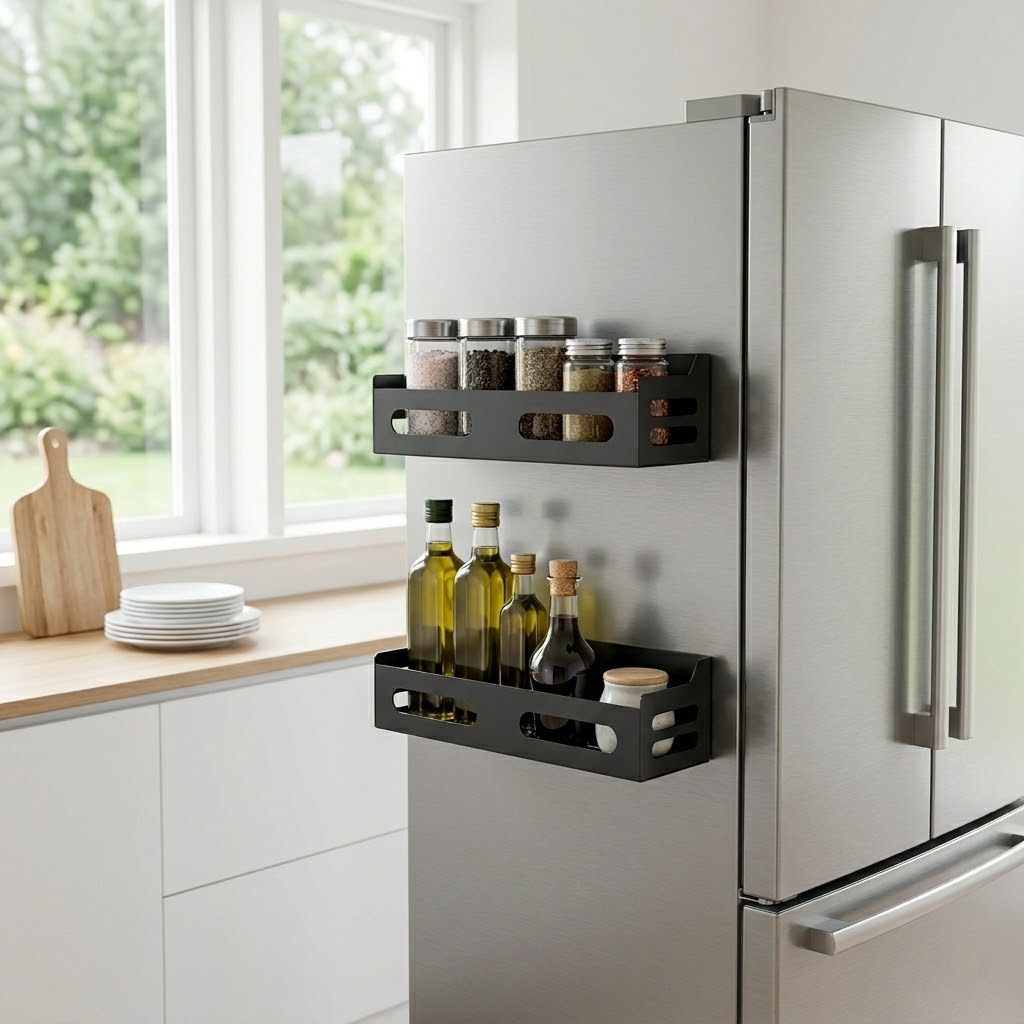 Magnetic Refrigerator Spice Rack