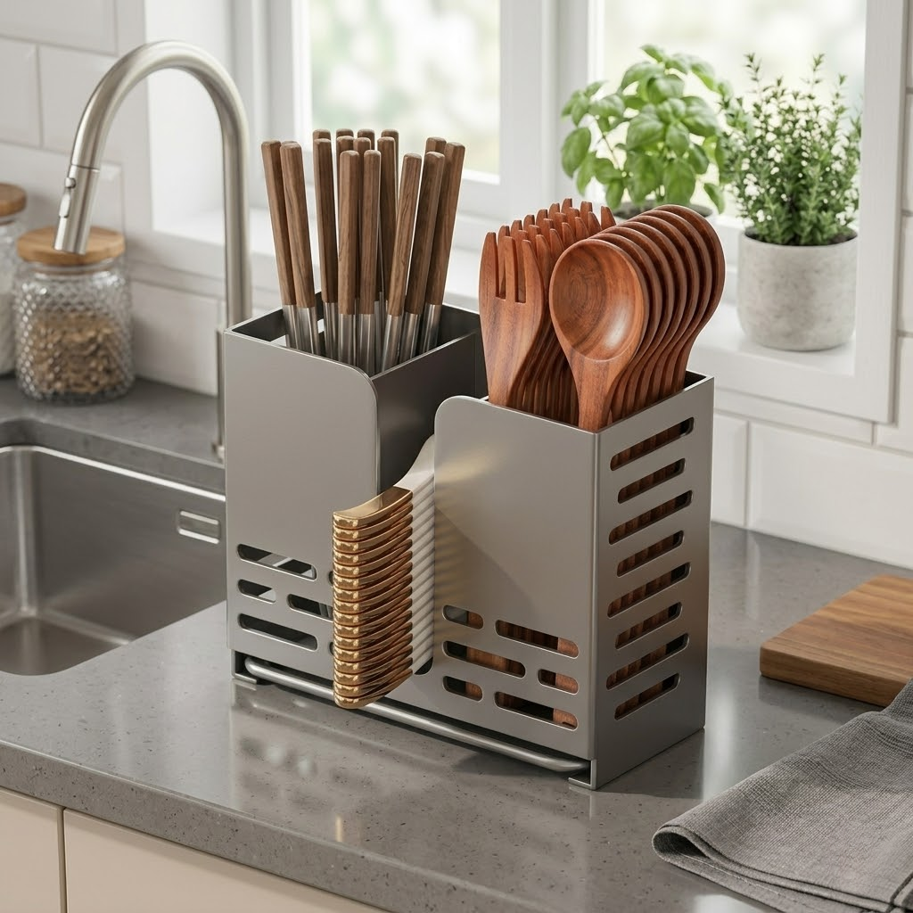 3-Compartment Kitchen Organizer