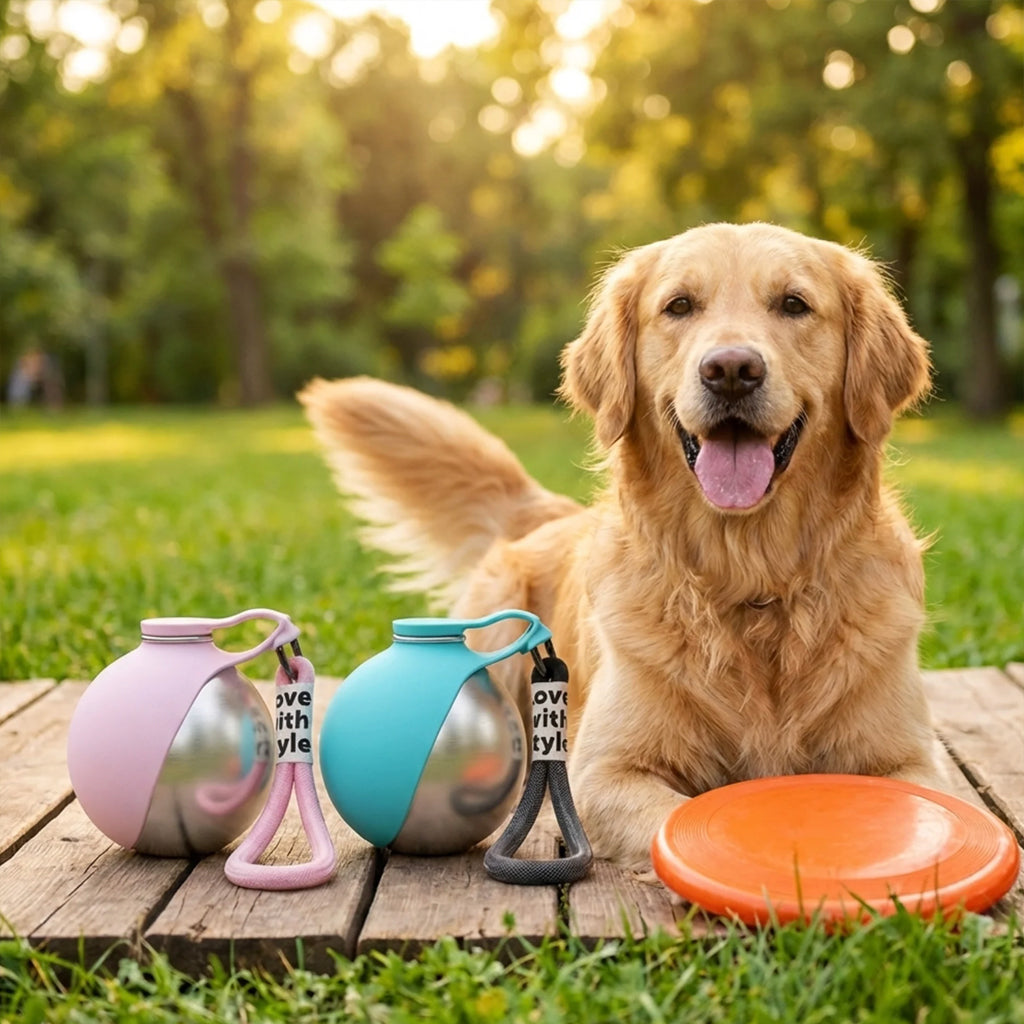Portable Dog Water Bottle with Bowl 🐾