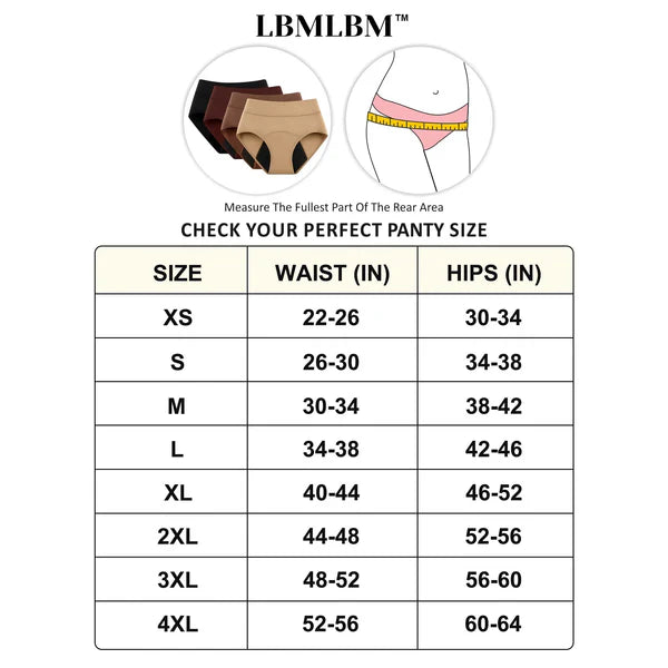 💖Last Day 50% OFF|LBMLBM™ 100% Leak-Proof Underwear 4-pack🌸