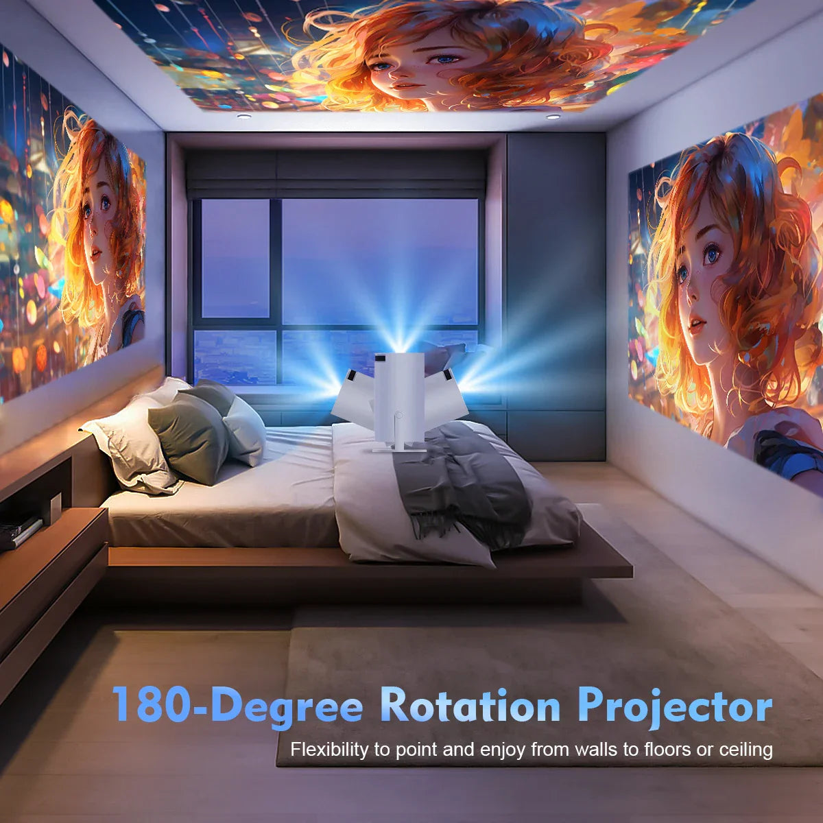 Cinematic Projector Portable Home Theater