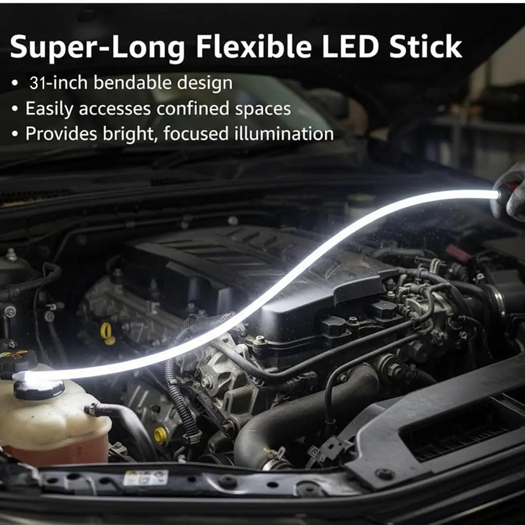 LED Flashlight Stick-🔋Bendable LED Flashlight Stick - 31" Flexible Design, 7-Hour Long Battery Life