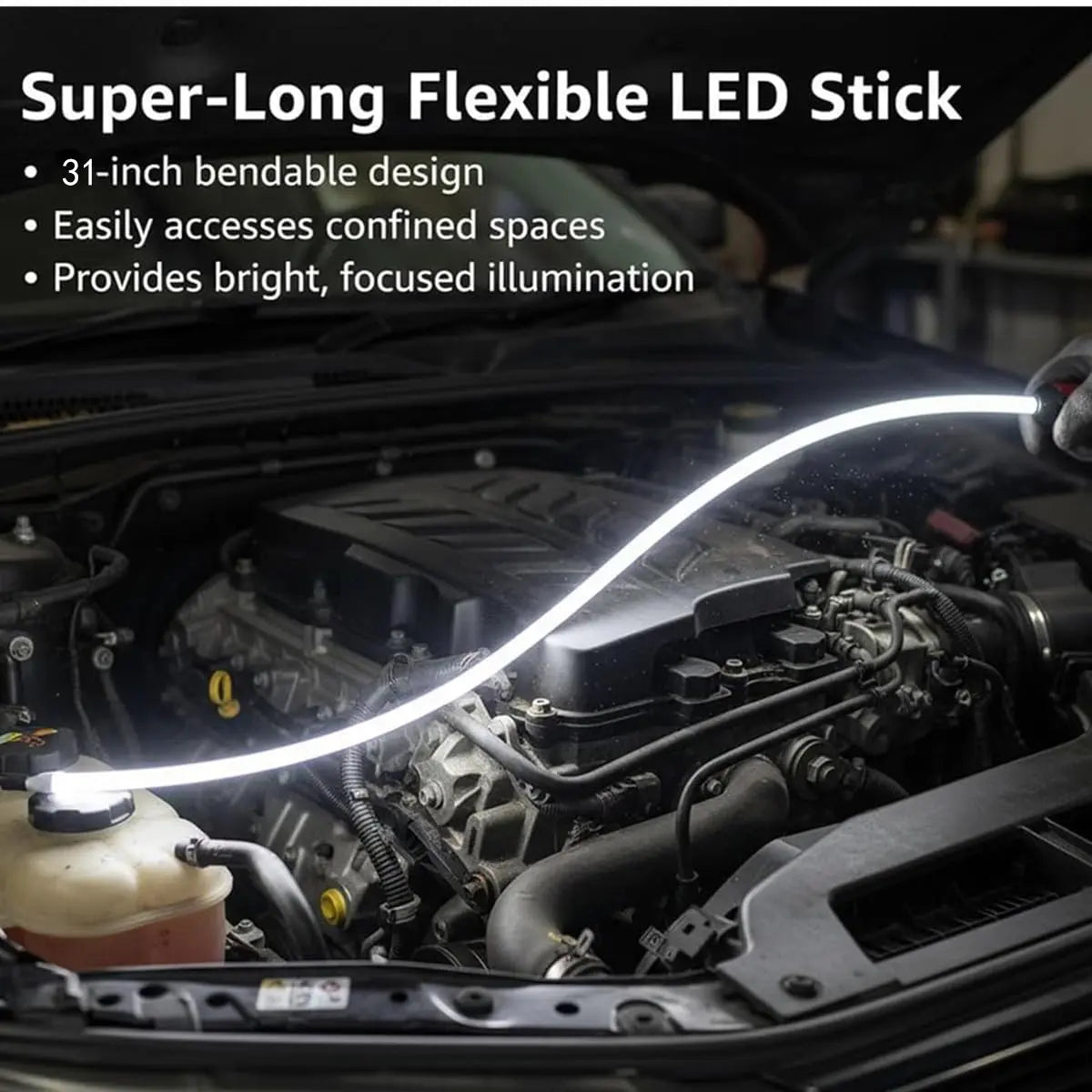 LED Flashlight Stick-🔋Bendable LED Flashlight Stick - 31" Flexible Design, 7-Hour Long Battery Life