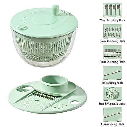 Large Capacity Multi-Function Salad Spinner
