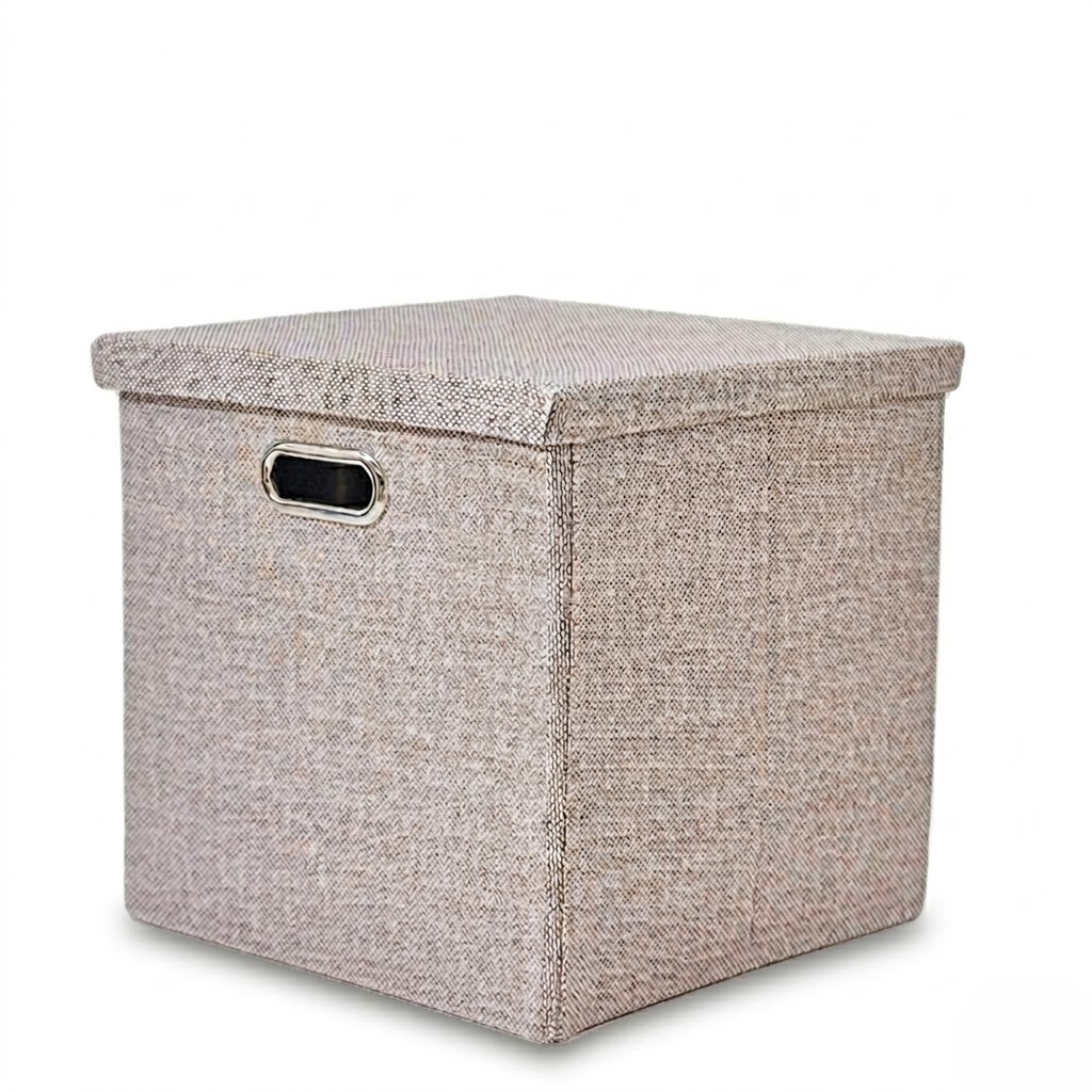 Linen Foldable Storage Box