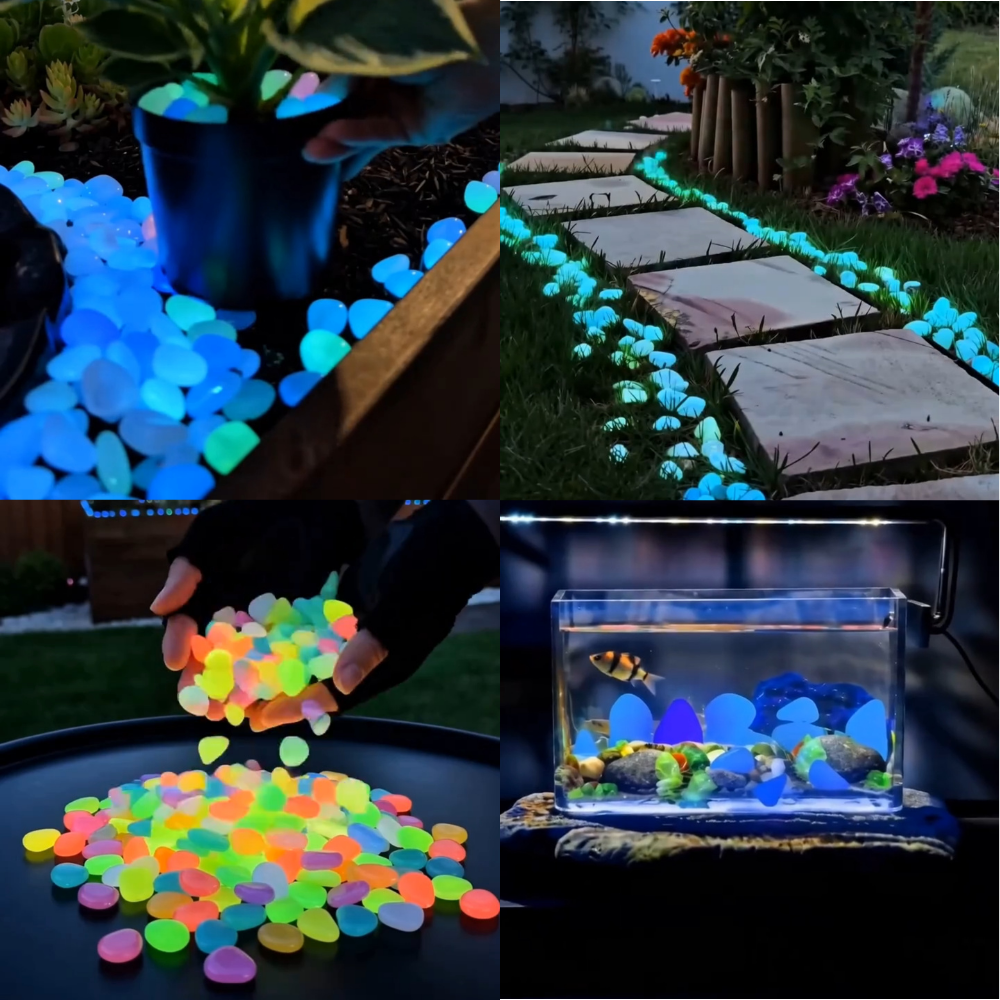 💥LAST DAY SALE 71%OFF💥🌈Colorful Glow-in-the-Dark Garden Stones
