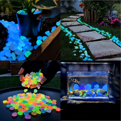 💥LAST DAY SALE 71%OFF💥🌈Colorful Glow-in-the-Dark Garden Stones