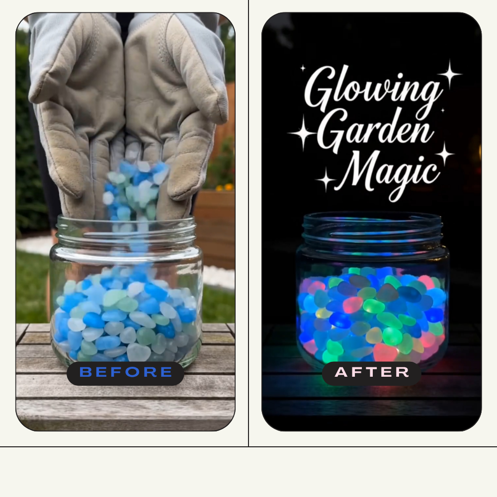 💥LAST DAY SALE 71%OFF💥🌈Colorful Glow-in-the-Dark Garden Stones