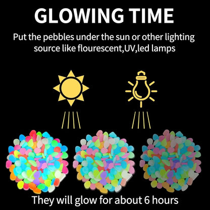 💥LAST DAY SALE 71%OFF💥🌈Colorful Glow-in-the-Dark Garden Stones