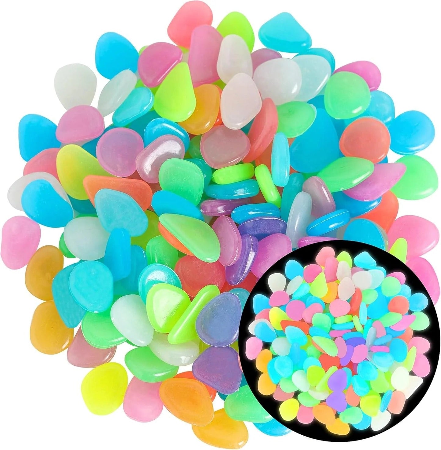 💥LAST DAY SALE 71%OFF💥🌈Colorful Glow-in-the-Dark Garden Stones