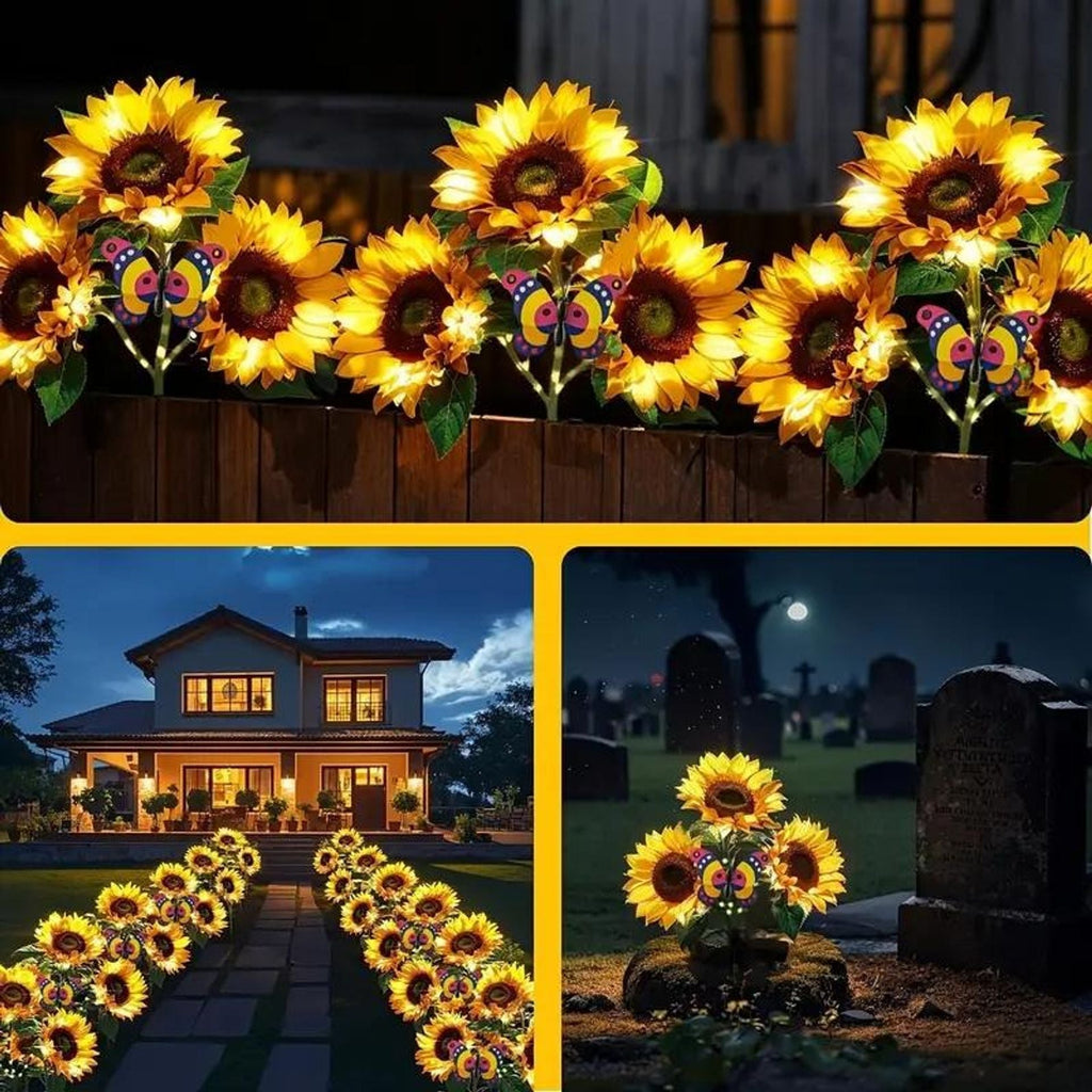 🌞Valentine's Day - Solar LED Sunflower Garden Lights - 29.6inch/75cm